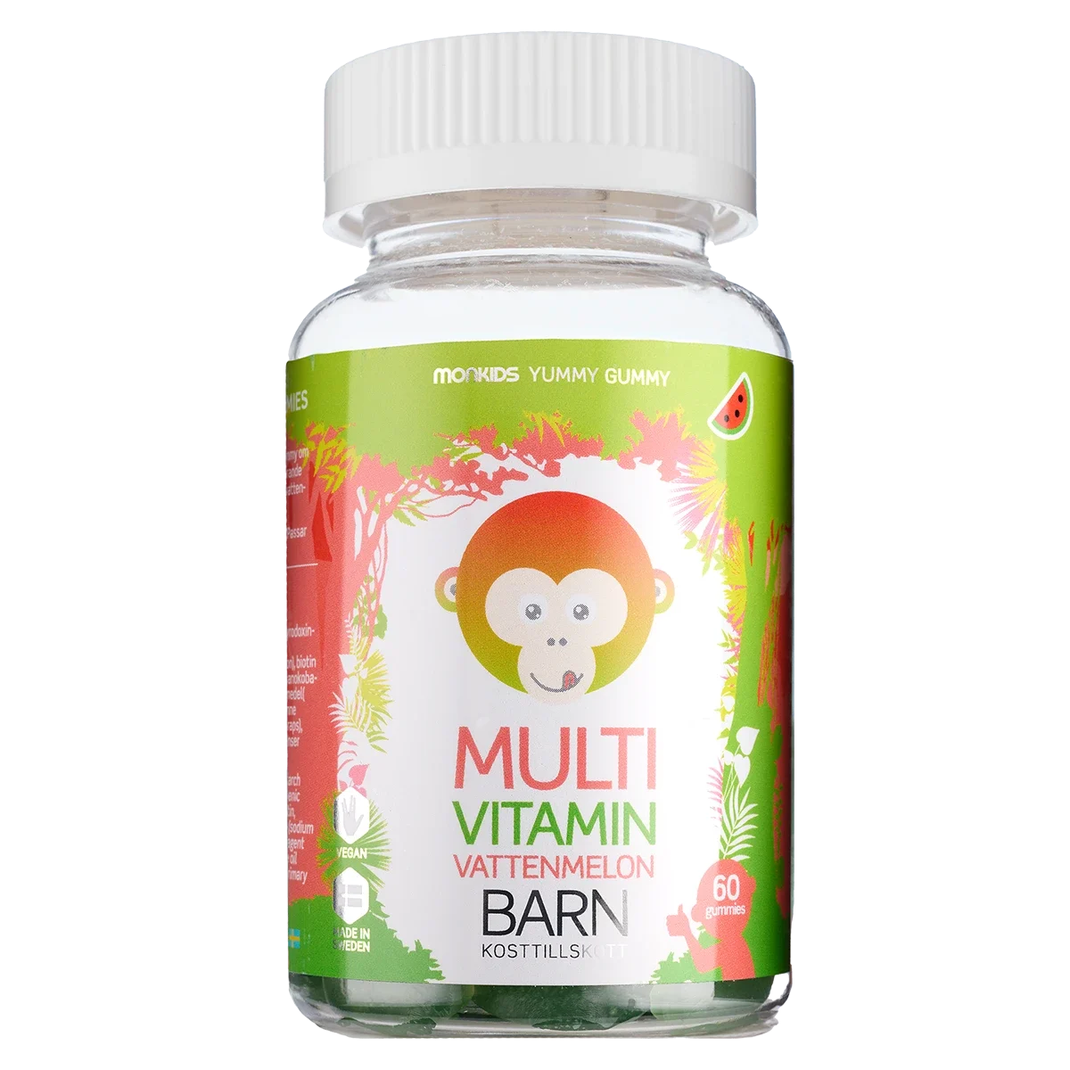 Monkids Multivitamin Barn Vattenmelon 60st Monkids