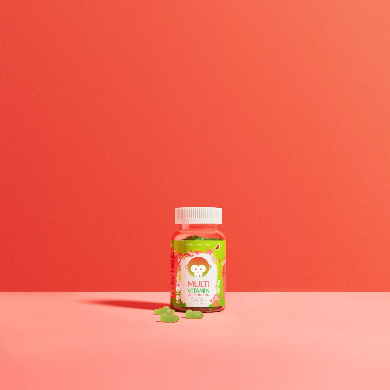 Monkids Multivitamin Barn Vattenmelon 60st Monkids