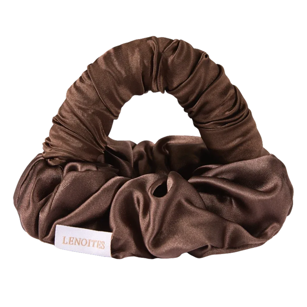 Lenoites Blowout Tie in Mulberry Silk Small Brown Lenoites