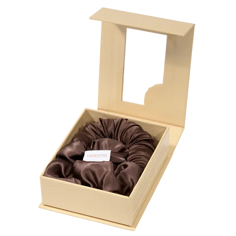 Lenoites Blowout Tie in Mulberry Silk Small Brown Lenoites