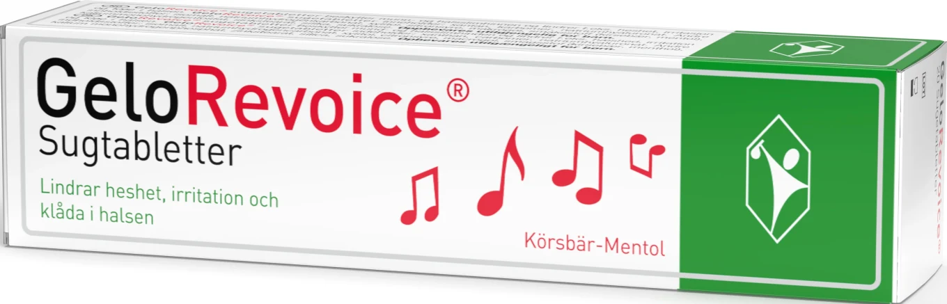 GeloRevoice halstablett 20 st Körsbär-Menthol Gelorevoice