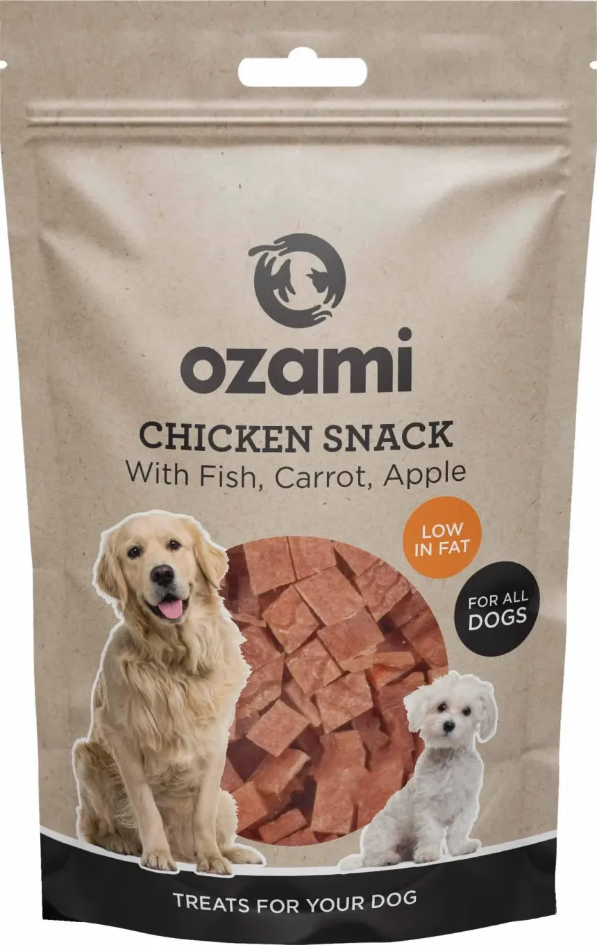 Ozami Chicken Snack With Fish, Carrot and Apple 100g Ozami