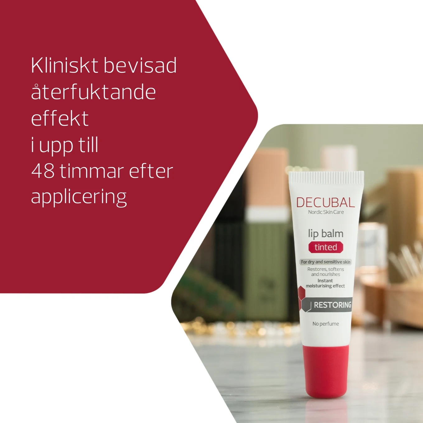 Decubal Restoring Lip Balm Tinted 10 ml Decubal