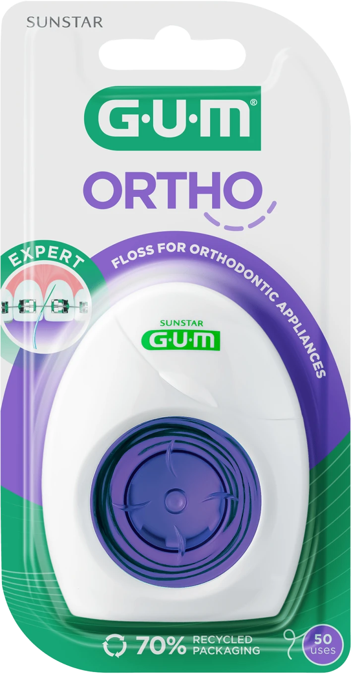GUM Ortho Floss 50 st tandtrådar Gum