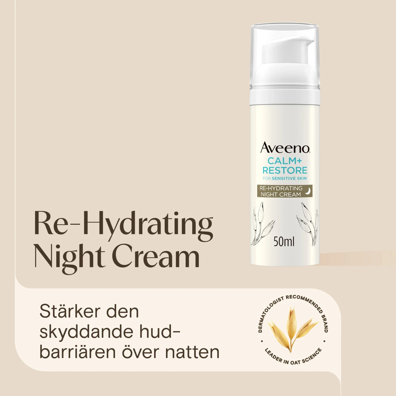 Aveeno CALM+RESTORE® Re-Hydrating Night Cream 50 ml Aveeno