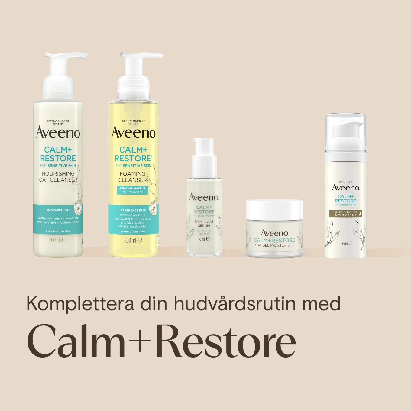 Aveeno CALM+RESTORE® Re-Hydrating Night Cream 50 ml Aveeno