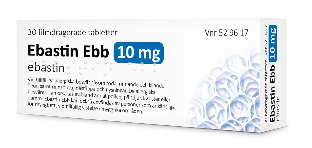 Ebastin Ebb Filmdragerad tablett 10 mg Blister 30 st 