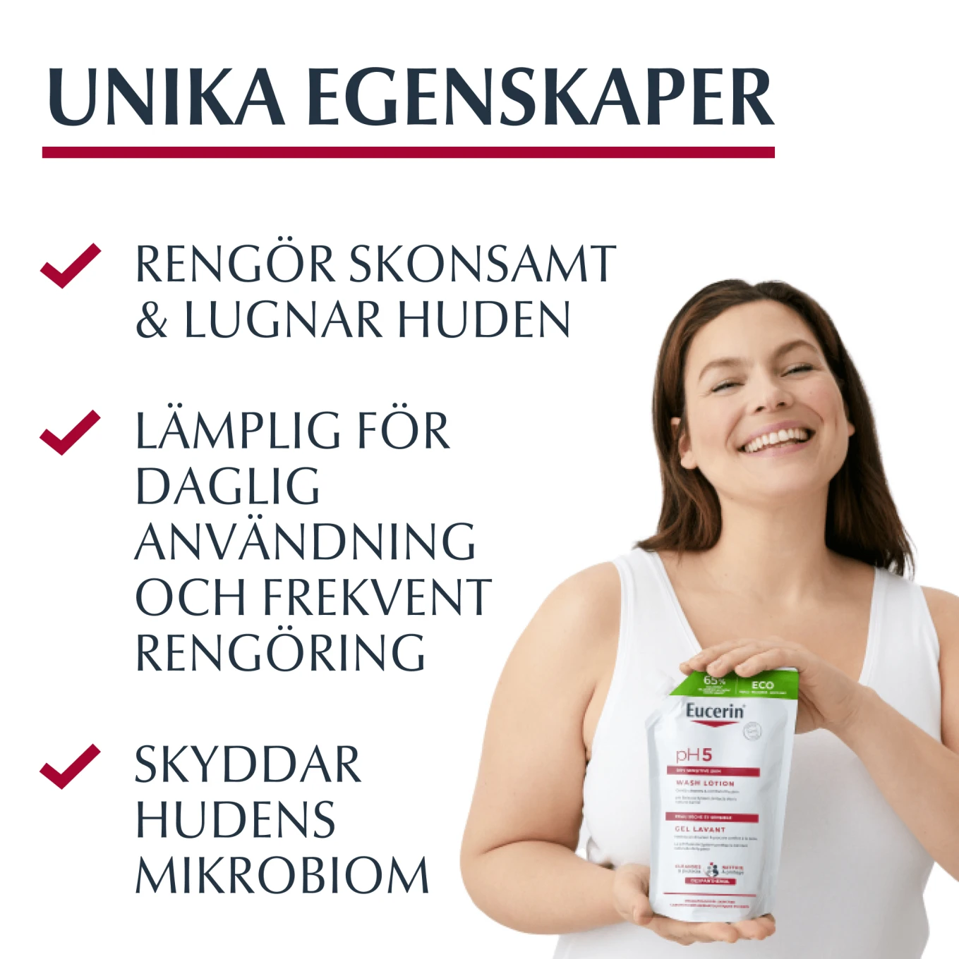 Eucerin pH5 Wash Lotion Milt Parfymerad Refill 400 ml Eucerin