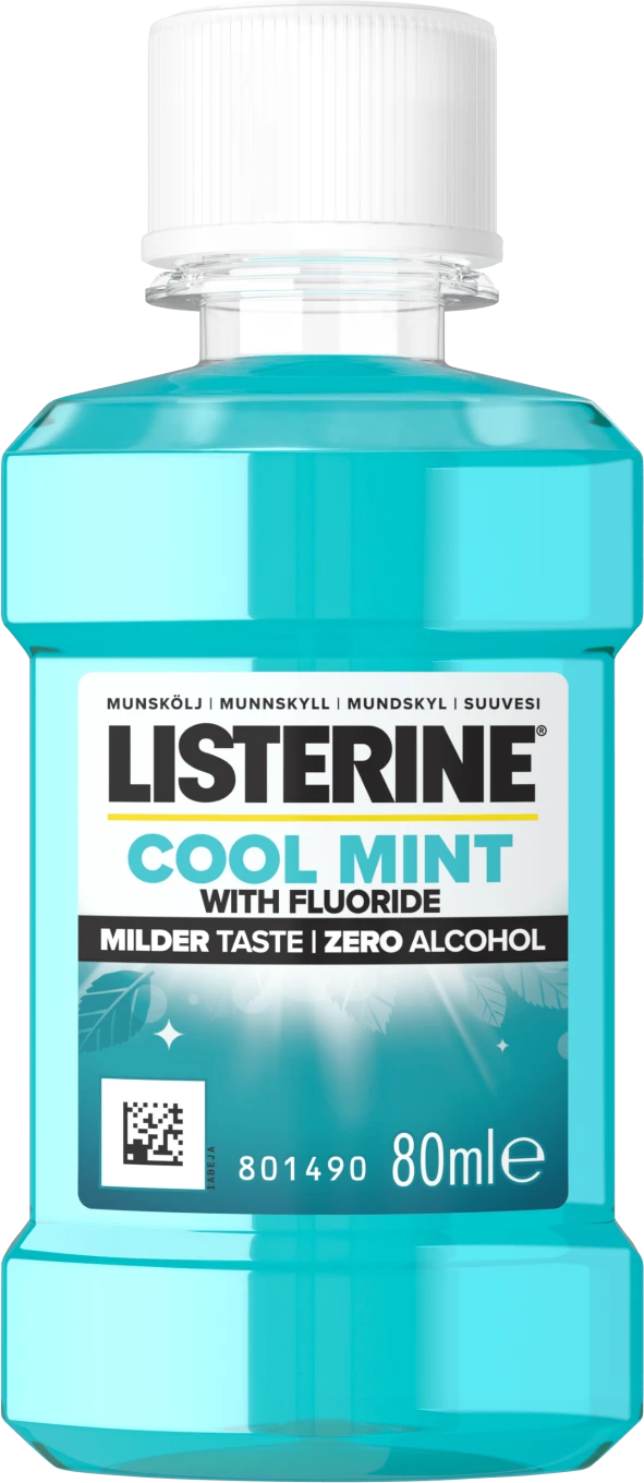 Listerine Cool Mint Milder Taste Munskölj 80 ml Listerine