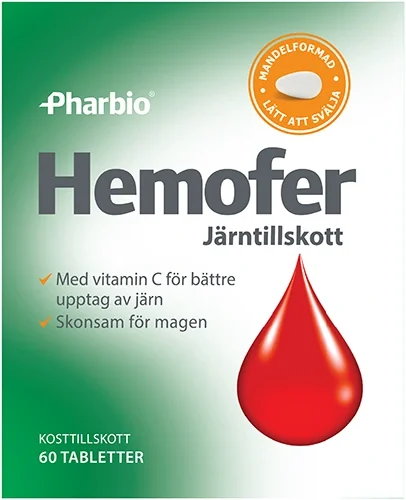 Pharbio Hemofer Järn 60 st Pharbio