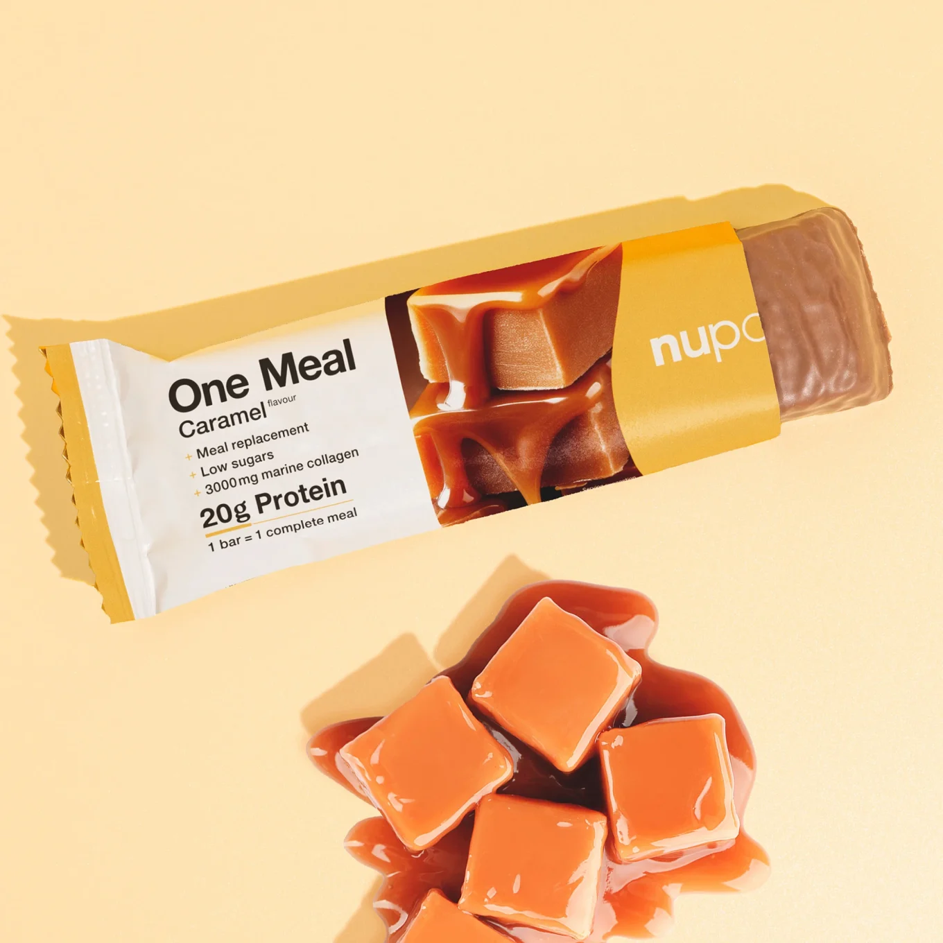 Nupo® One Meal Collagen Bar Caramel 60 g Nupo