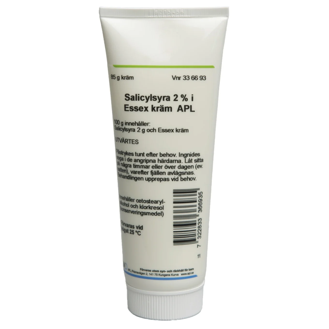 Salicylsyra 2% i Essex Kräm APL 85 g Apl