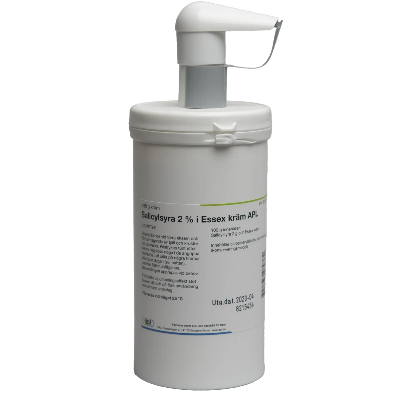 Salicylsyra 2% i Essex Kräm APL 480 g Apl