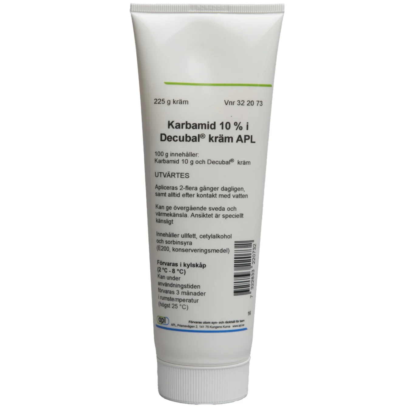 Karbamid 10% i Decubal® Kräm APL 225 g Apl