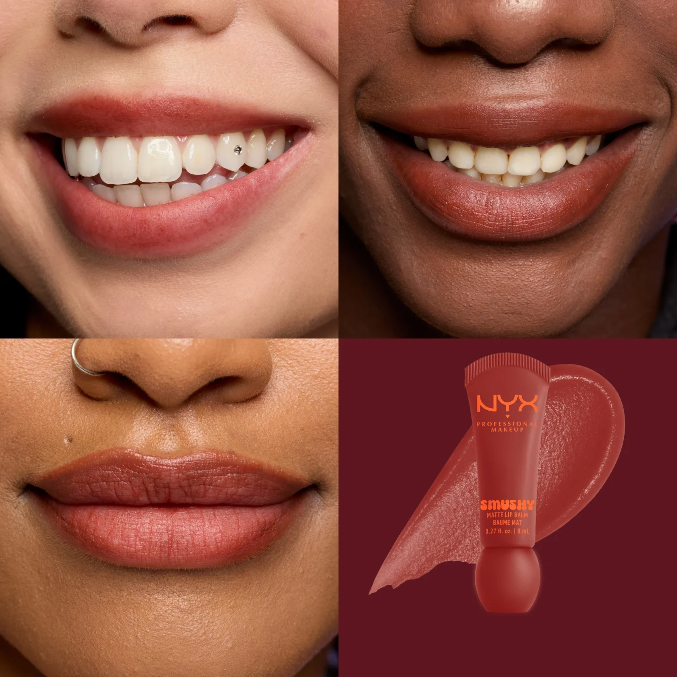 NYX Professional Makeup Smushy Matte Läppbalsam 8 ml 7 Swipe 2 Smooth NYX Professional Makeup