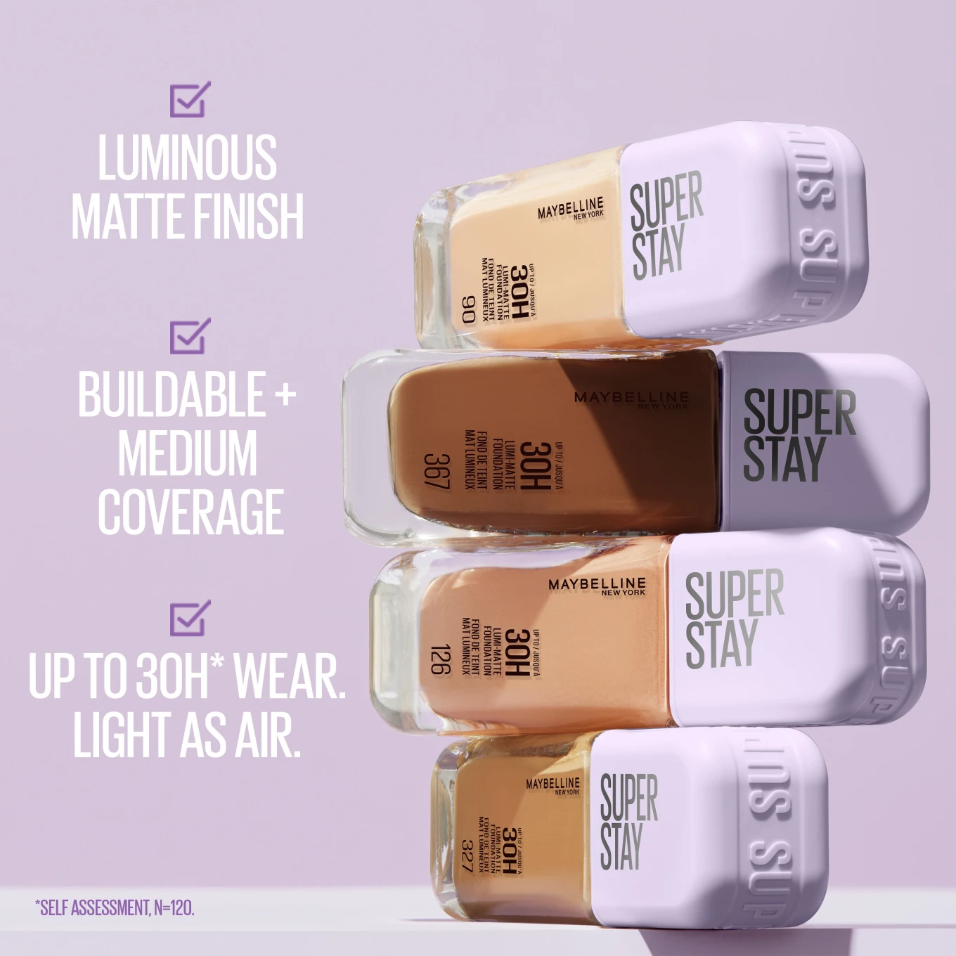 Maybelline New York Superstay Lumi Matte Foundation 35 ml 367 Maybelline New York