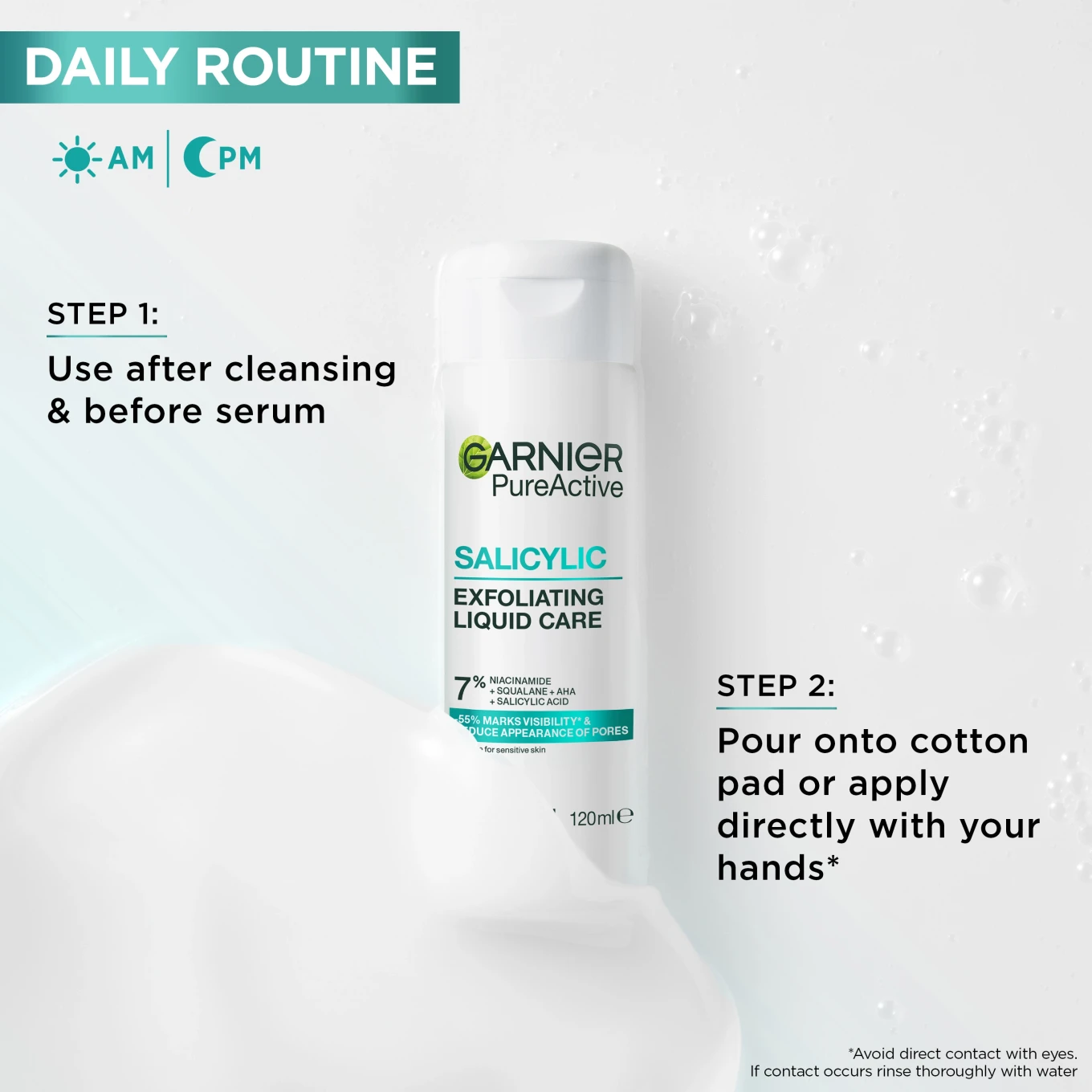 Garnier PureActive Exfoliating Liquid Care 120 ml Garnier