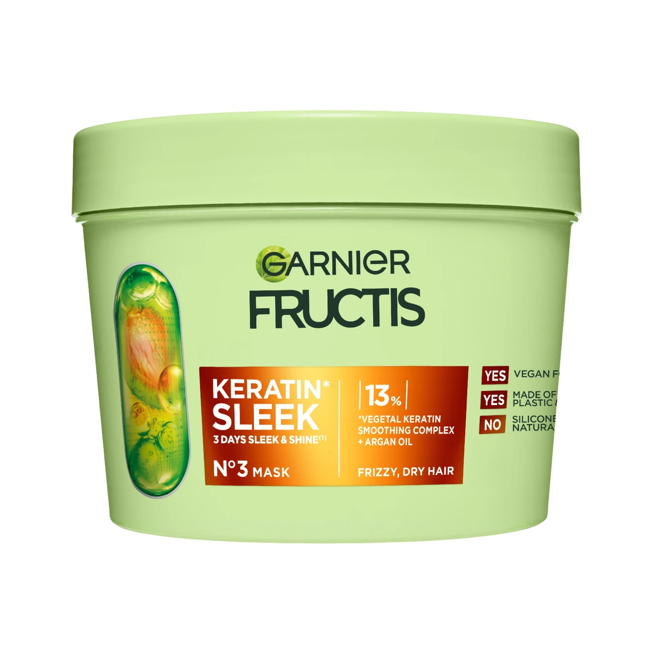 Garnier Fructis Keratin Sleek Hårinpackning 370 ml Garnier