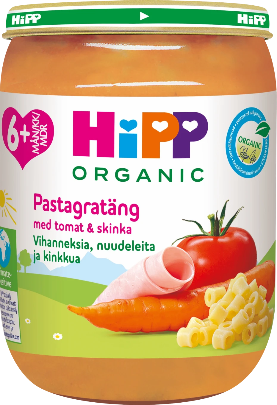 HiPP Pastagratäng med tomat & skinka 6 mån 190 g HIPP