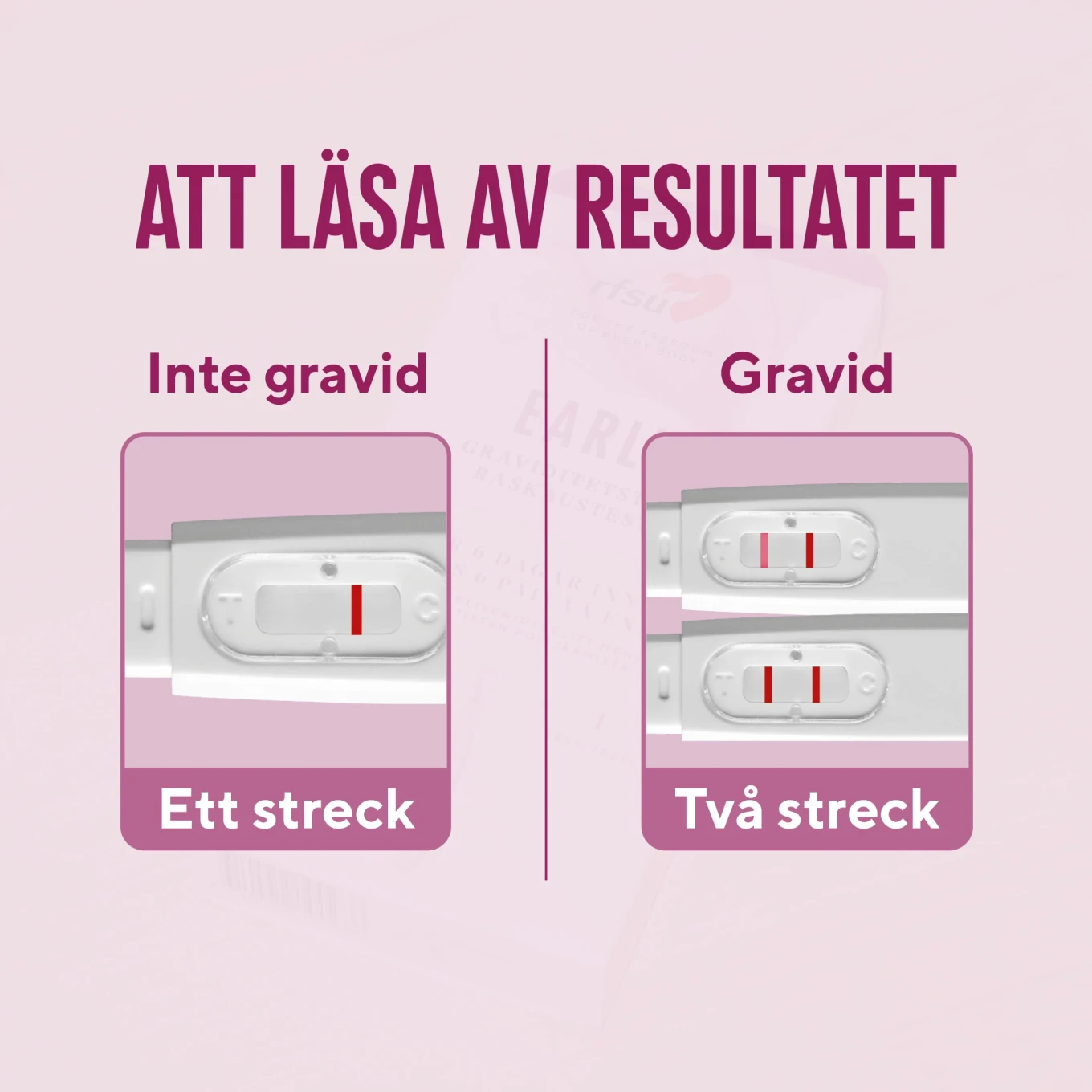 RFSU Early Tidigt Graviditestest  1-pack RFSU