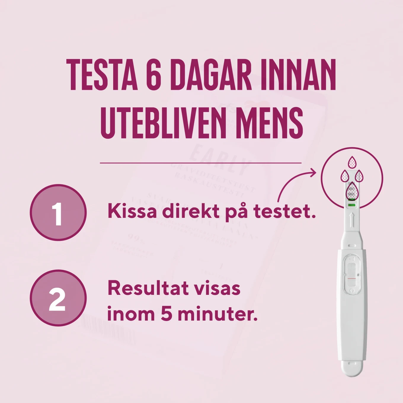 RFSU Early Tidigt Graviditestest  1-pack RFSU