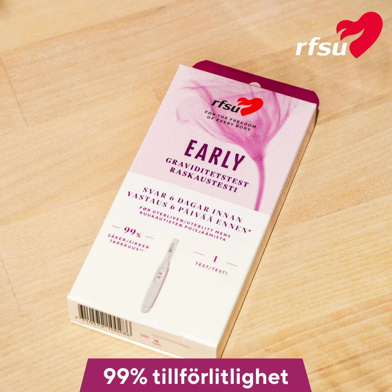 RFSU Early Tidigt Graviditestest  1-pack RFSU