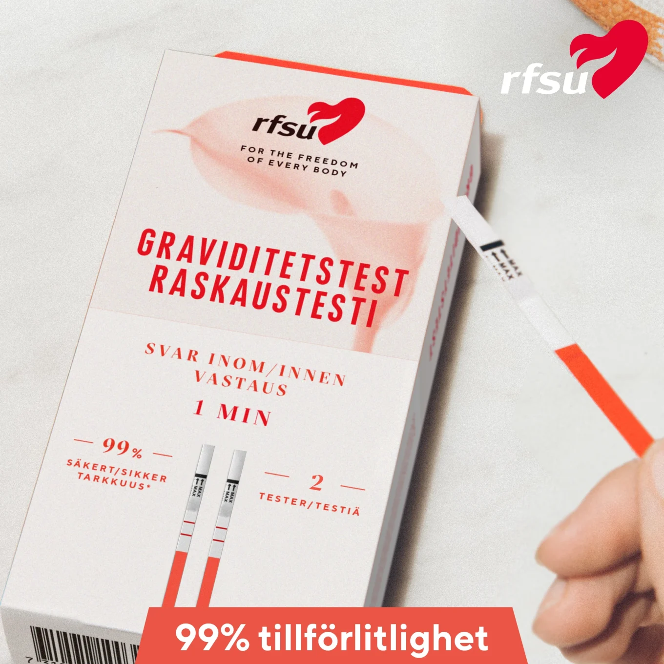 RFSU Graviditetstest Strips 2-pack RFSU