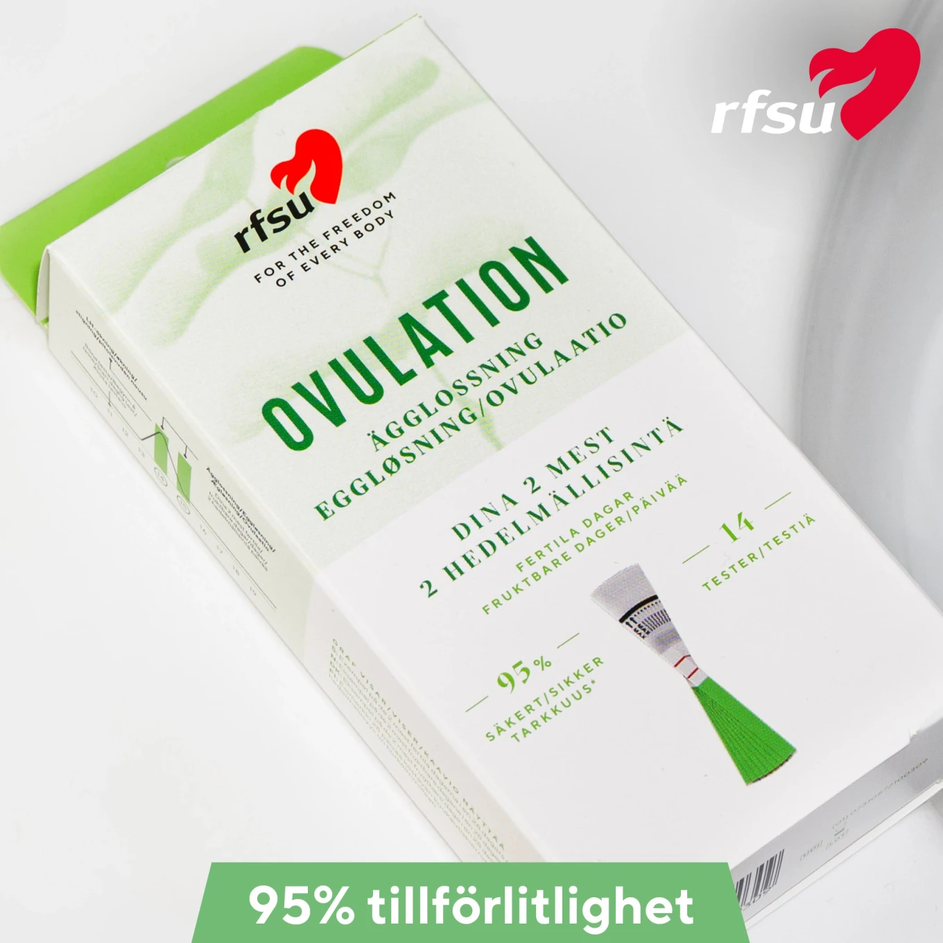 RFSU Ovulation Ägglossningstest Strips 14 st RFSU