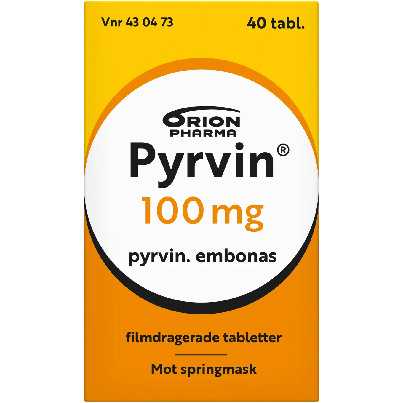 Pyrvin 100 mg, 40 tabletter Pyrvin