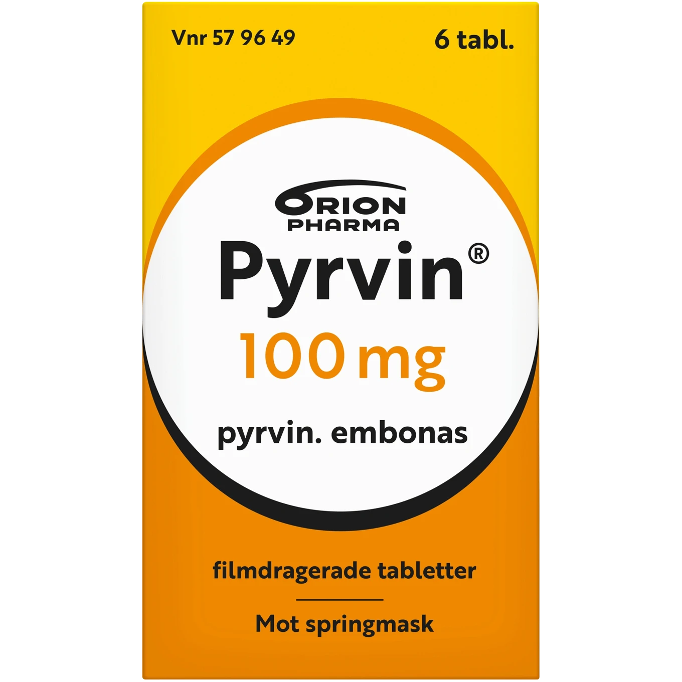Pyrvin 100 mg, 6 tabletter Pyrvin