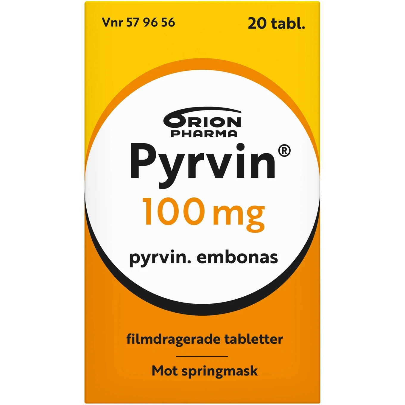 Pyrvin 100 mg, 20 tabletter Pyrvin