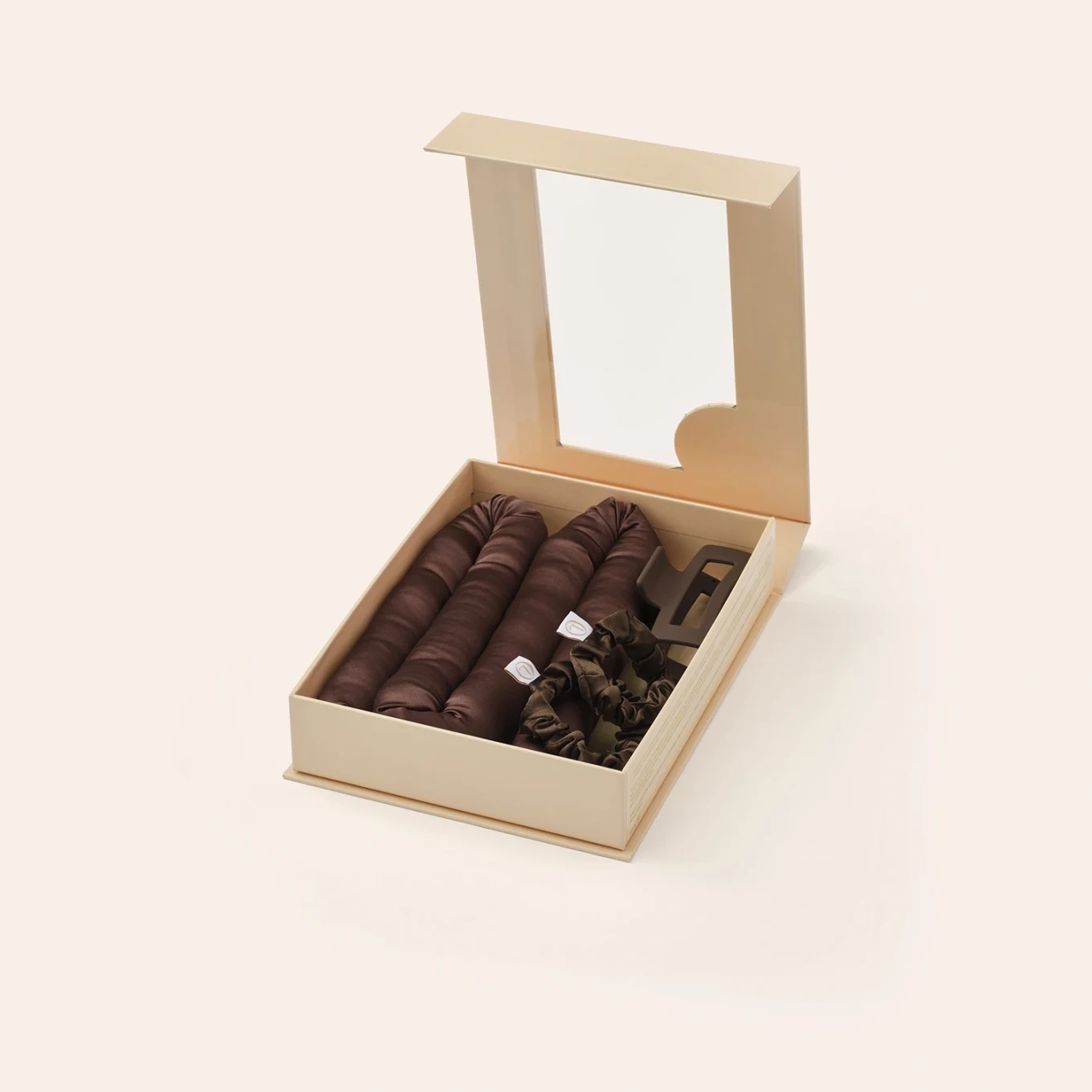 Lenoites Heatless Curls in Mulberry Silk Medium Brown Lenoites