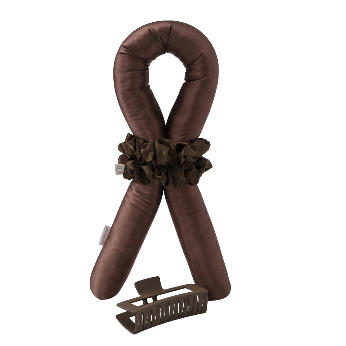 Lenoites Heatless Curls in Mulberry Silk Large Brown Lenoites