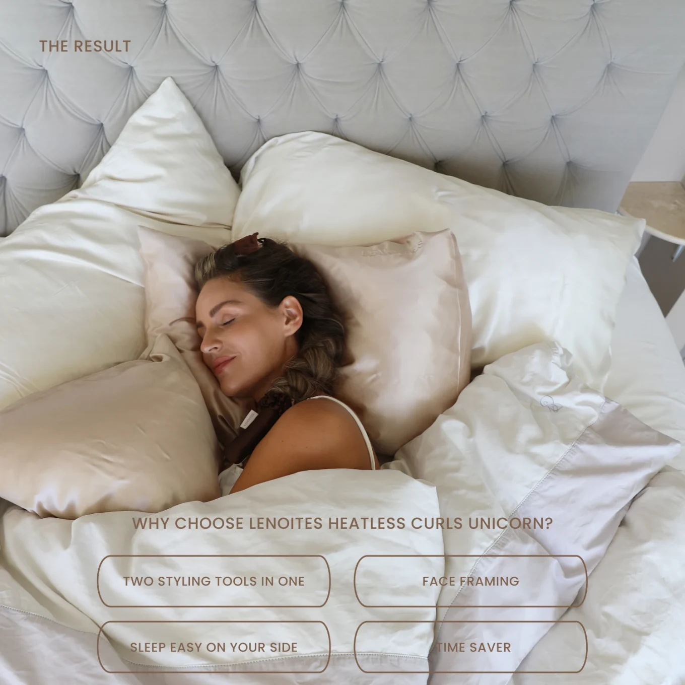 Lenoites Heatless Curls Unicorn, Golden Sand Golden Sand Lenoites