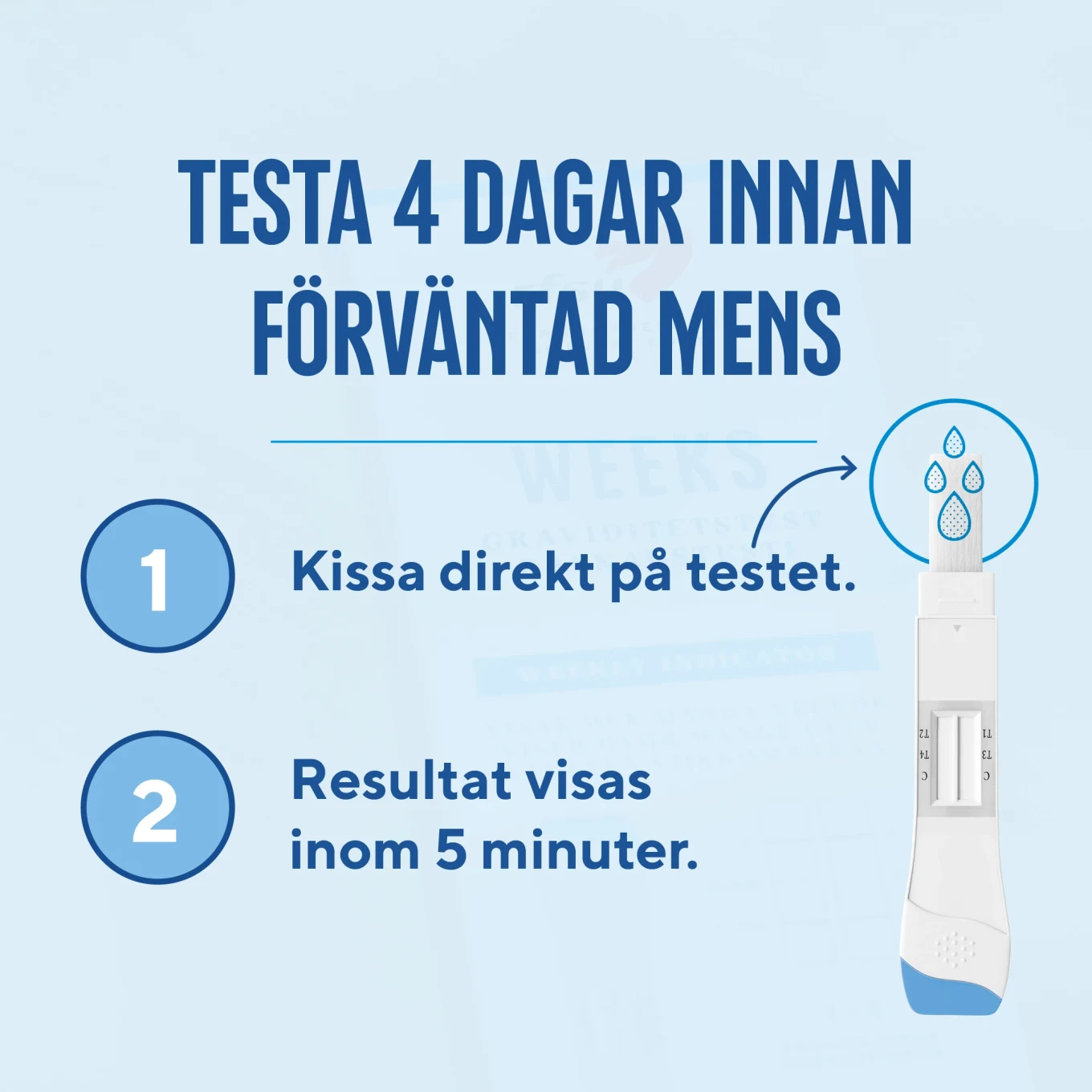 RFSU Weeks Graviditetstest Veckoindikator 1-pack RFSU