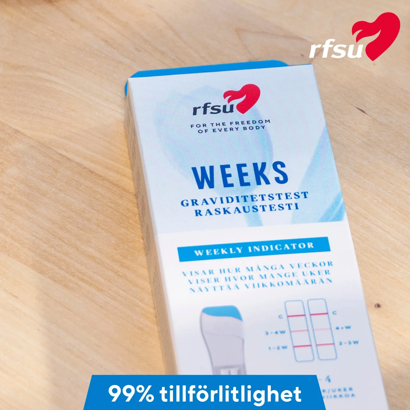 RFSU Weeks Graviditetstest Veckoindikator 1-pack RFSU