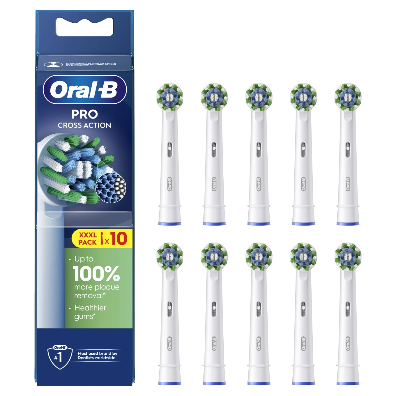Oral-B Cross Action Borsthuvud 10 st Oral-B