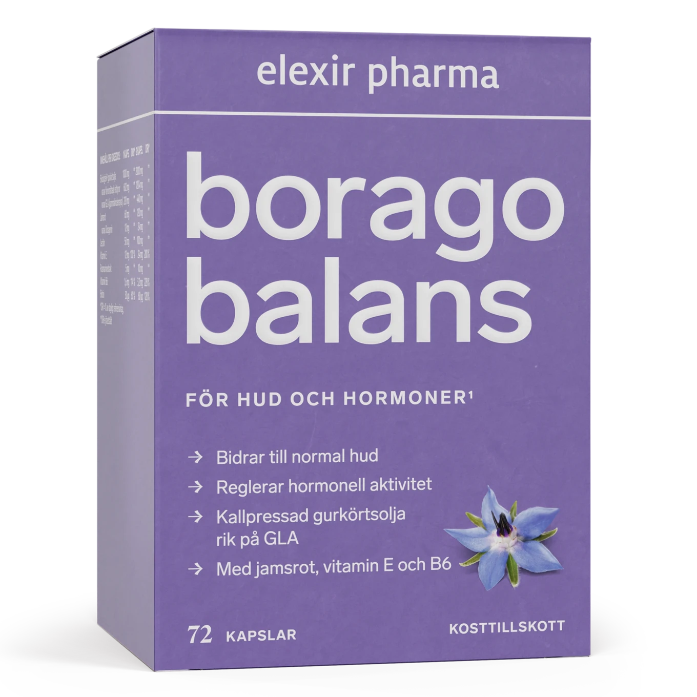 Elexir Pharma Borago Balans 72 kapslar Elexir Pharma