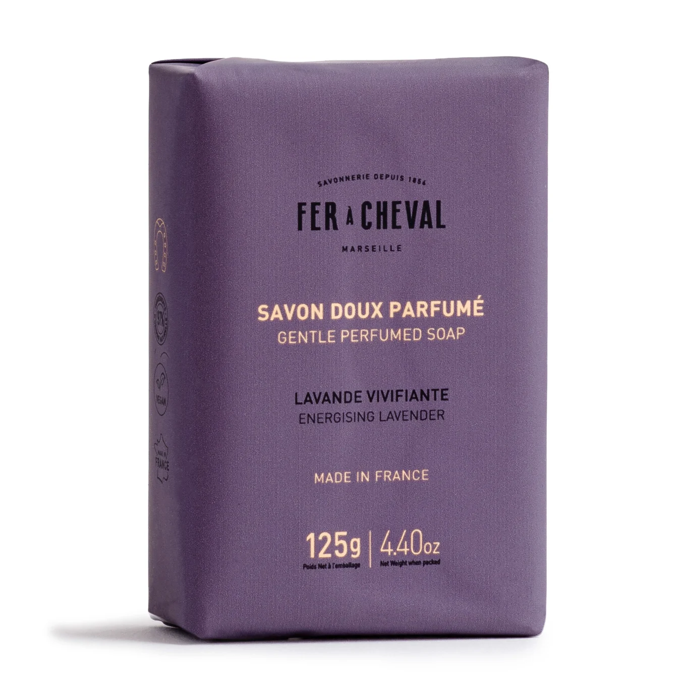 Fer à Cheval Fast Tvål Energising Lavender 125 g Fer a Cheval