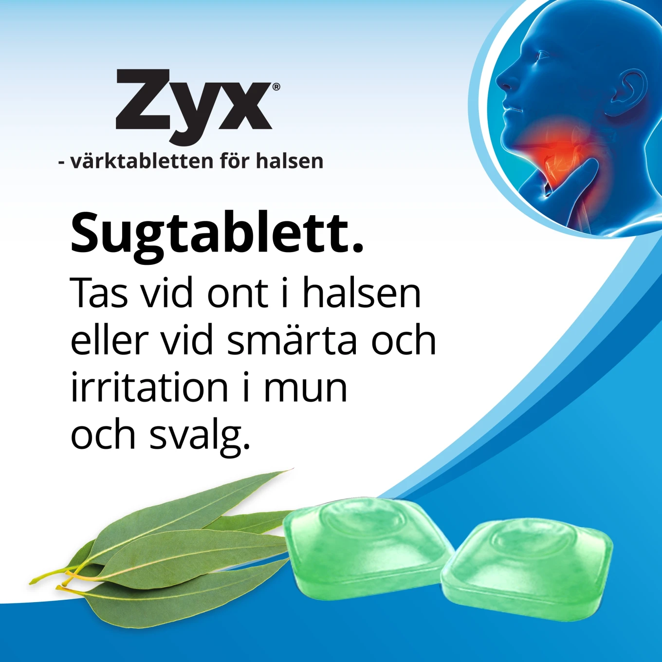 Zyx Eukalyptus Sugtablett 3 mg 20sugtabletter Zyx
