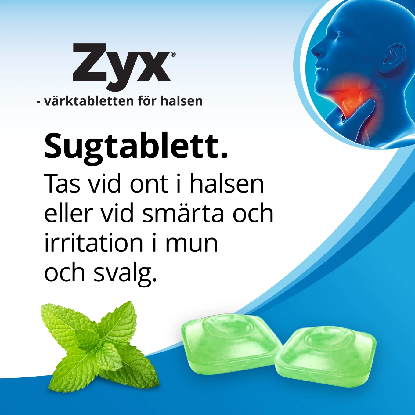Zyx Mint Sugtablett 3 mg  20 sugtabletter Zyx