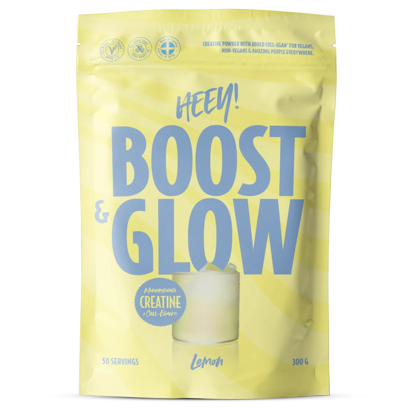 Heey! Boost & Glow Kreatin + Coll-egan® Citron 300 g Heey!
