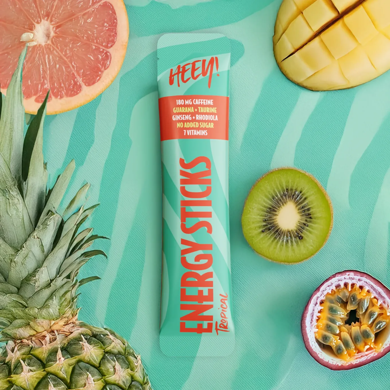 Heey! Energy Sticks Koffein + Guarana Tropical 30 st Heey!