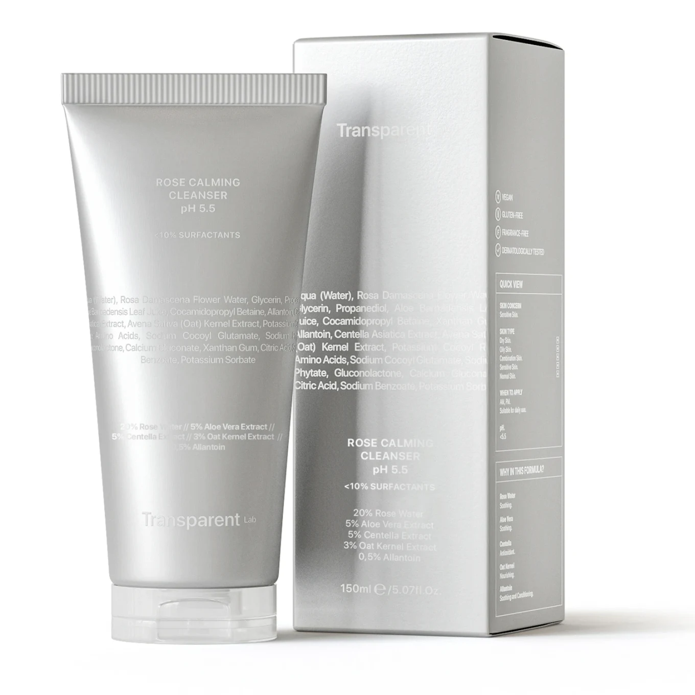 Niche Beauty Lab Transparent Lab Rose Calming Cleanser pH 5.5 150 ml Niche Beauty Lab