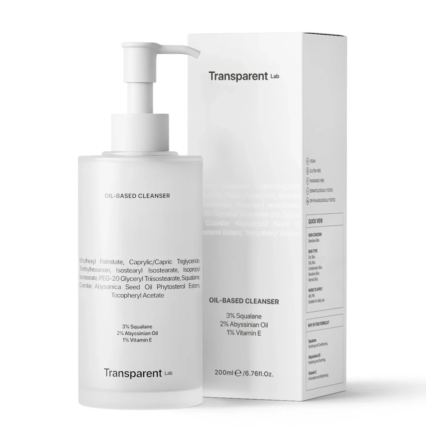 Niche Beauty Lab Transparent Lab Oil-based Cleanser 200 ml Niche Beauty Lab