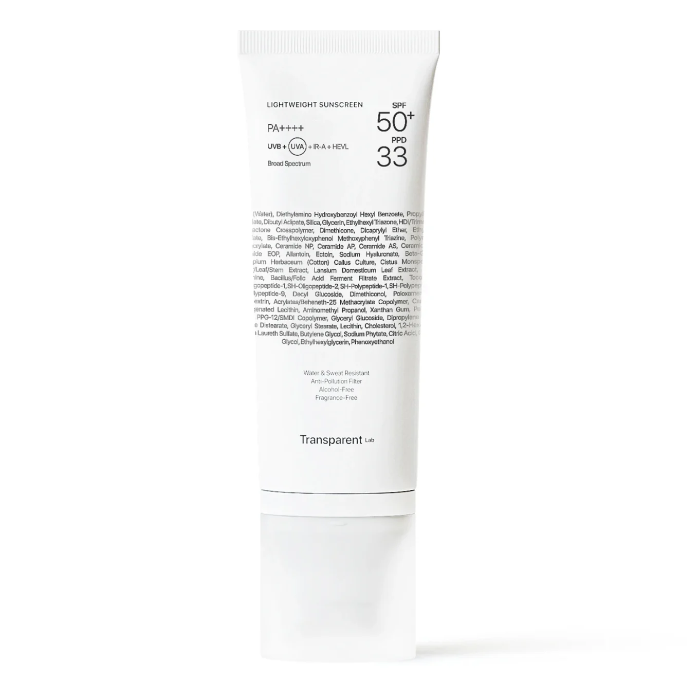 Niche Beauty Lab Transparent Lab Lightweight Sunscreen SPF50+, 100 ml Niche Beauty Lab