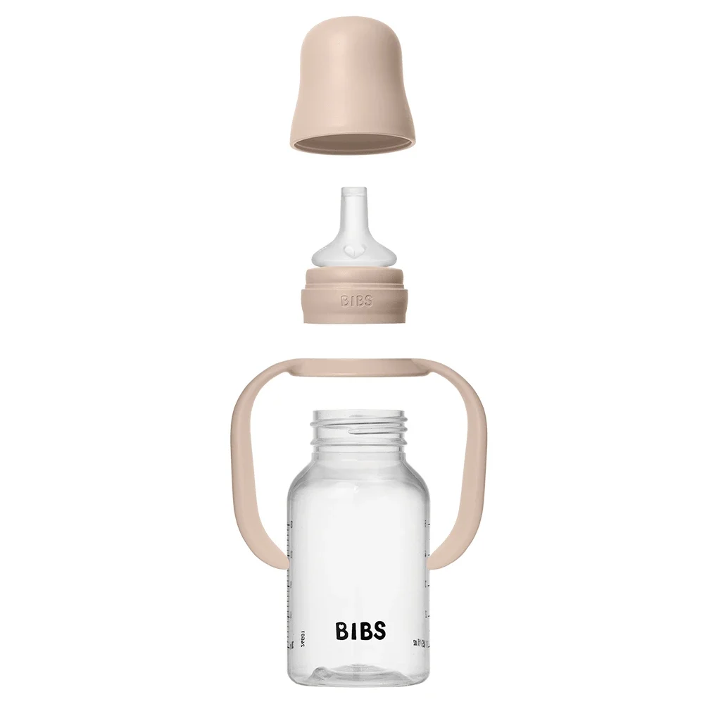 BIBS Baby Sippy Bottle Spout Silicone 150 ml 1-pack Blush Bibs