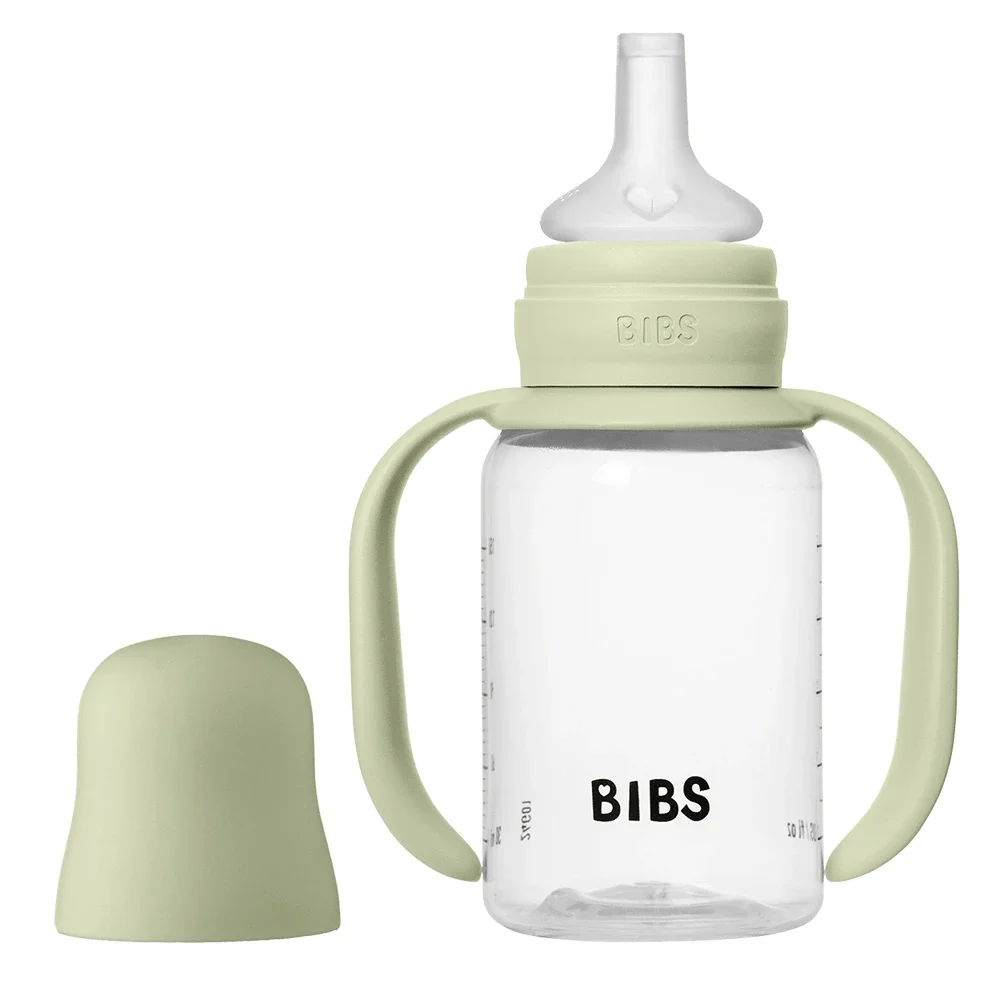 BIBS Baby Sippy Bottle Spout Silicone 150 ml 1-pack Sage Bibs