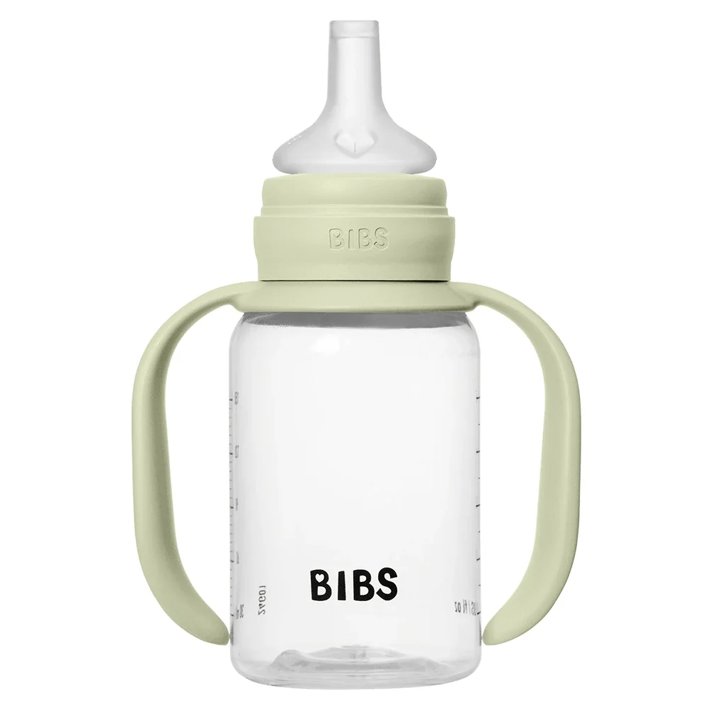 BIBS Baby Sippy Bottle Spout Silicone 150 ml 1-pack Sage Bibs