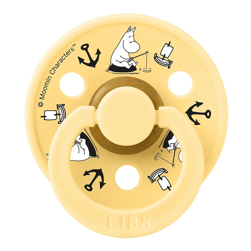 BIBS x Moomin Pacifier Colour Sailing Latex Nordic Mint Mix 2 pack Size 2 Bibs, Mumin